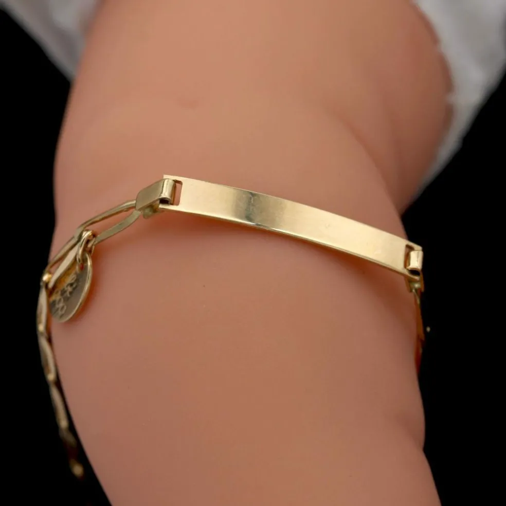 Bracelet gourmette bébé à graver