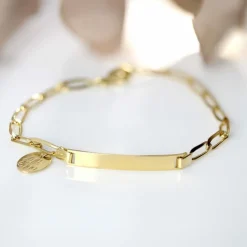 Bracelet gourmette bébé à graver