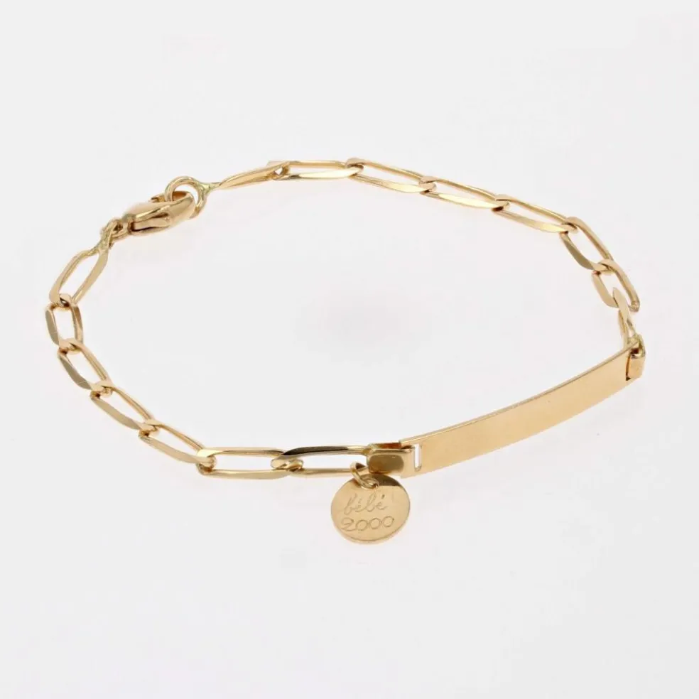 Bracelet gourmette bébé à graver