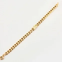 Bracelet gourmette en or jaune