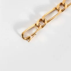 Bracelet gourmette en or jaune