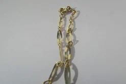 Bracelet gourmette identité Art Déco