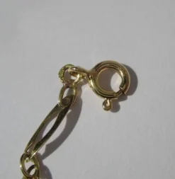 Bracelet gourmette identité Art Déco