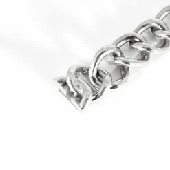 Bracelet gourmette, or blanc et diamants