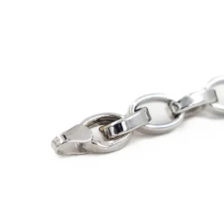 Bracelet Gourmette Or blanc