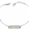 Bracelet gourmette or gris, brillants
