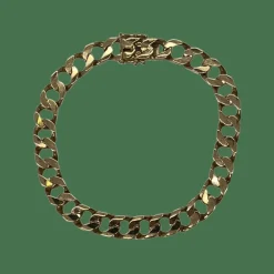 Bracelet gourmette or jaune