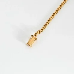 Bracelet Gourmette Or Jaune, Émeraudes et Diamants