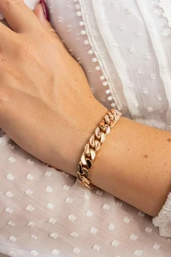 Bracelet Gourmette Or rose