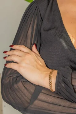 Bracelet Gourmette Or rose