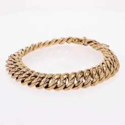 Bracelet gourmette or rose vintage