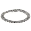 Bracelet Gourmette Souple Or Blanc et Diamants
