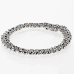 Bracelet Gourmette Souple Or Blanc et Diamants