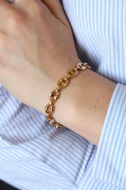 Bracelet Grain de café Or jaune