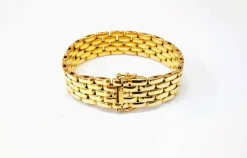 Bracelet grain de riz or jaune