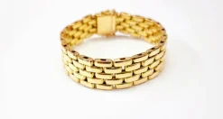 Bracelet grain de riz or jaune