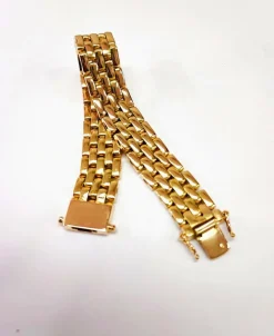 Bracelet grain de riz or jaune