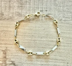 Bracelet grains de café or blanc or jaune