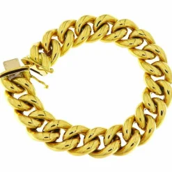 Bracelet groumette en or jaune