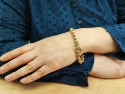 Bracelet jaseron or jaune 18 carats