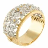 Bracelet jonc « Florale » en or et diamants