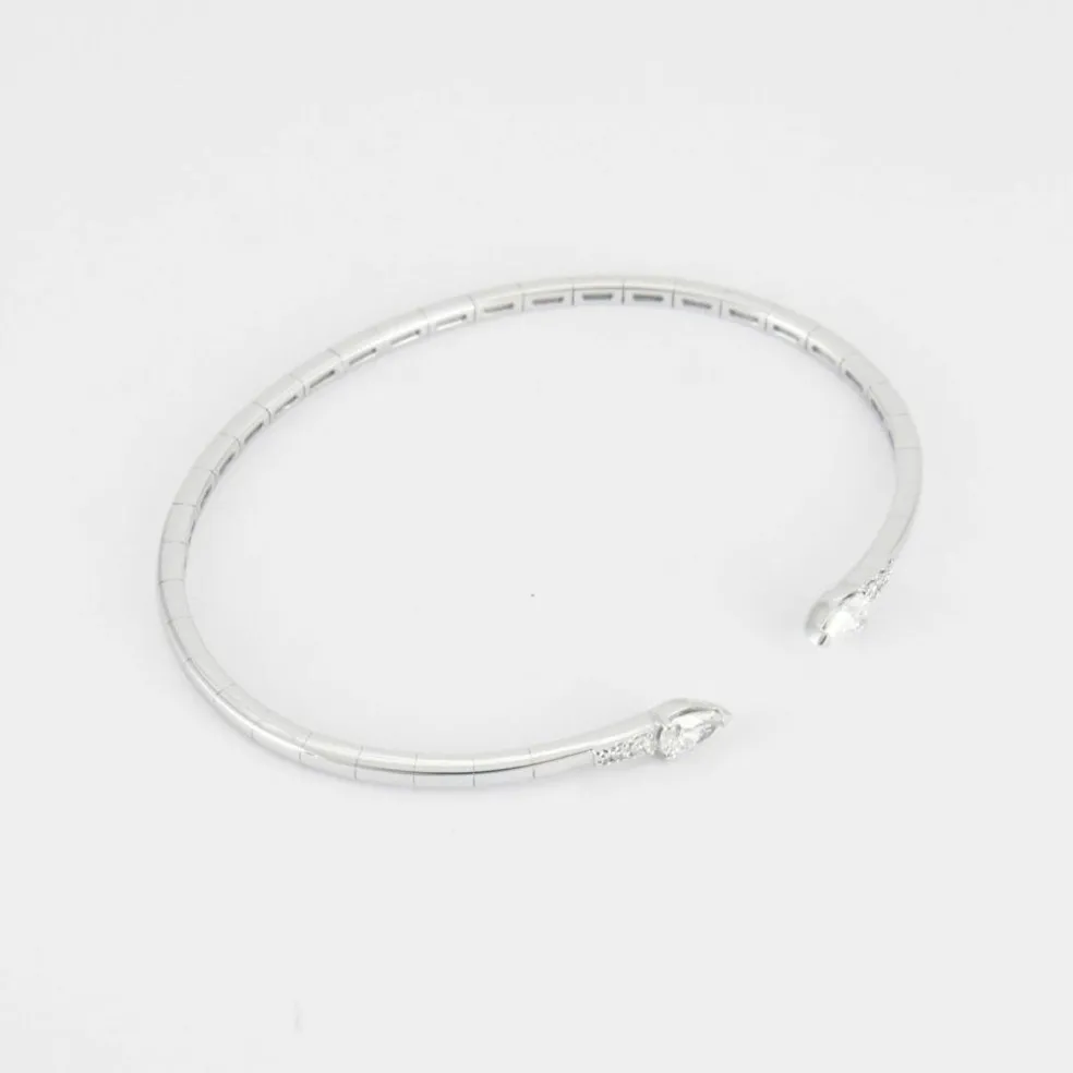Bracelet jonc articulé ouvert