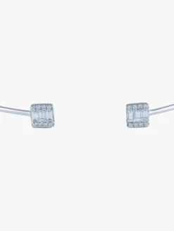 Bracelet Jonc Lucky One - Or blanc Diamants