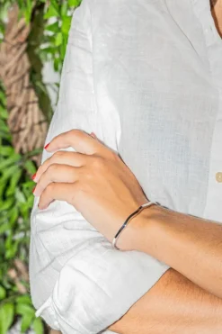 Bracelet Jonc Or blanc