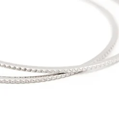 Bracelet Jonc Or blanc