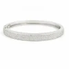 Bracelet Jonc Or blanc Diamant