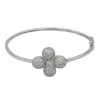 Bracelet Jonc Or blanc Diamant