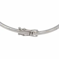 Bracelet Jonc Or blanc Diamant