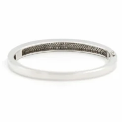 Bracelet Jonc Or blanc Diamant