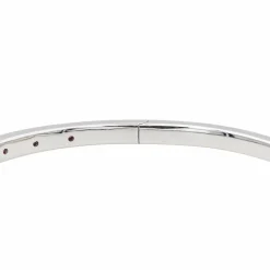 Bracelet Jonc Or blanc Rubis