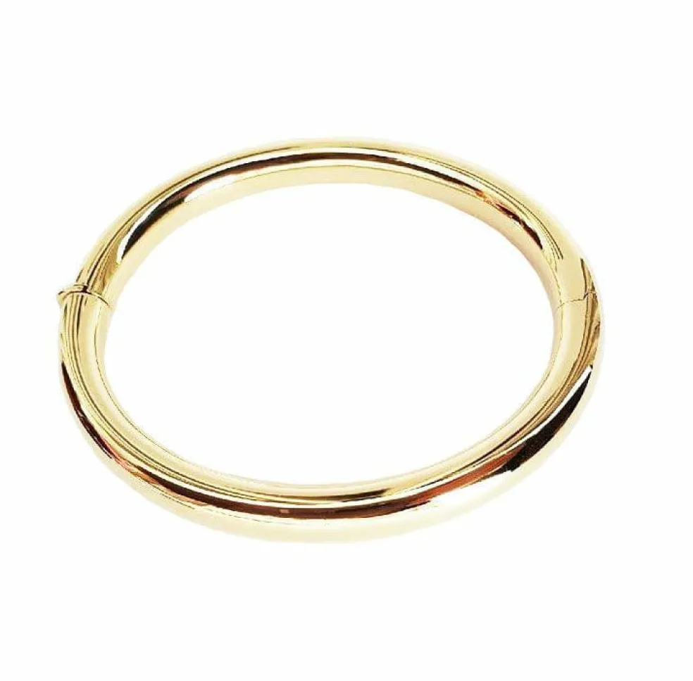 Bracelet jonc or fil rond