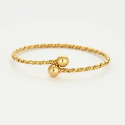 Bracelet jonc or jaune