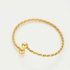 Bracelet jonc or jaune