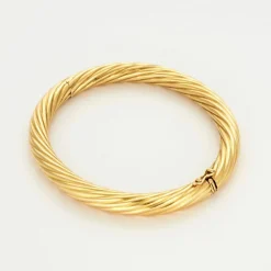 Bracelet jonc or jaune