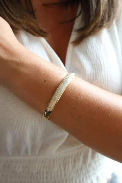 Bracelet Jonc Or jaune Diamant