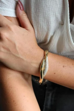 Bracelet Jonc Or jaune Diamant