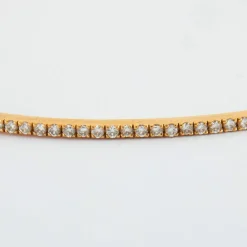 Bracelet Jonc or jaune diamants