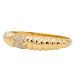 Bracelet Jonc Or jaune Diamant