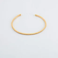 Bracelet Jonc or jaune diamants
