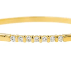 Bracelet Jonc Or jaune Diamant