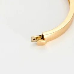 Bracelet jonc or jaune diamants