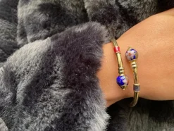 Bracelet Jonc Or jaune et Email