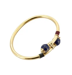 Bracelet Jonc Or jaune et Email
