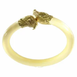 Bracelet Jonc, or jaune, ivoire