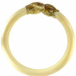 Bracelet Jonc, or jaune, ivoire