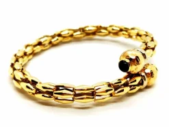 Bracelet Jonc Or jaune, Or blanc Saphir